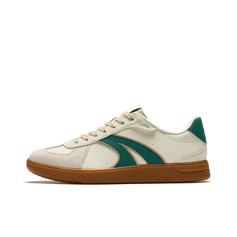Anta German Army Trainers Wear-resistant And Lightweight Low-Top Skateboard Shoes Men's White Green-0