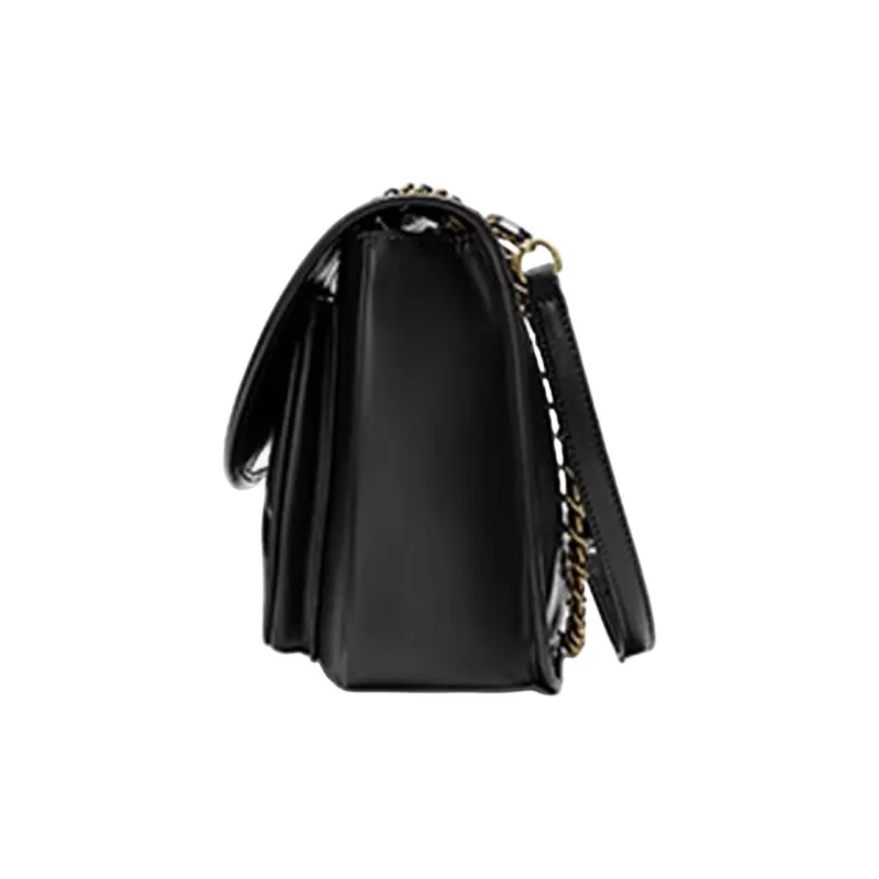 JOSINY PU Shoulder Bag, Portable Crossbody Bag Medium Size Women's Black/Ecru/Apricot/Brown-2
