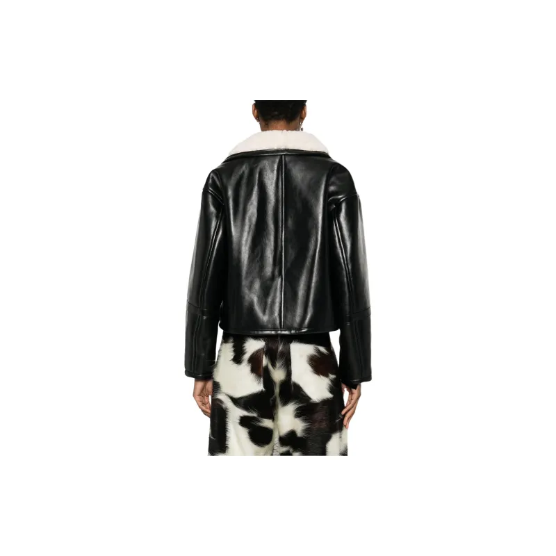 STAND STUDIO Faux leather Biker Jacket-2