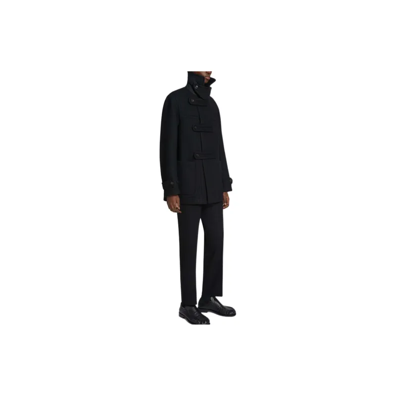 DRIES VAN NOTEN Slim Wool Cropped Trousers-3