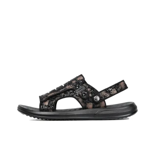 Wit Beach Sandals Men's Black Gold