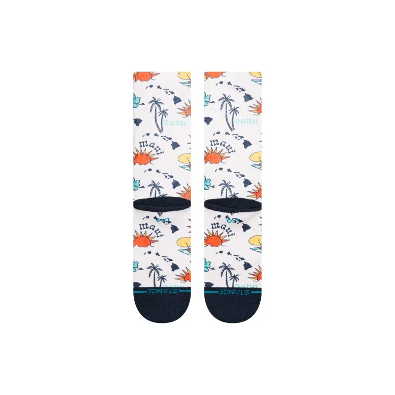 Stance Mid Calf Socks Unisex 1 Pack Vintage White-2