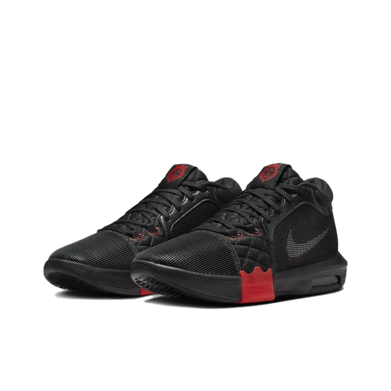 Nike LeBron Witness 8 Black University Red White-2
