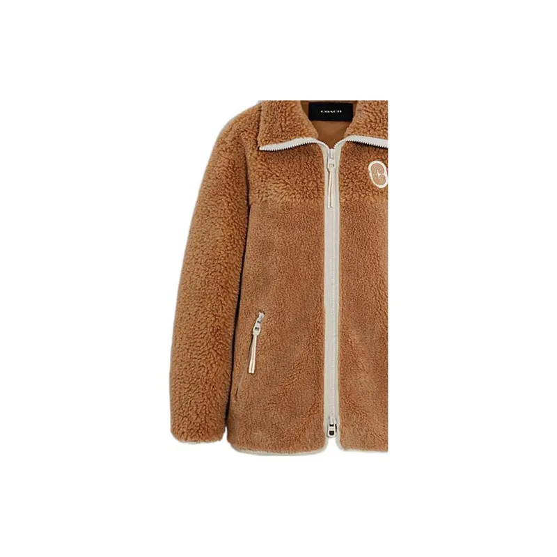 COACH FW22 Jackets Coats Women's Brown-6