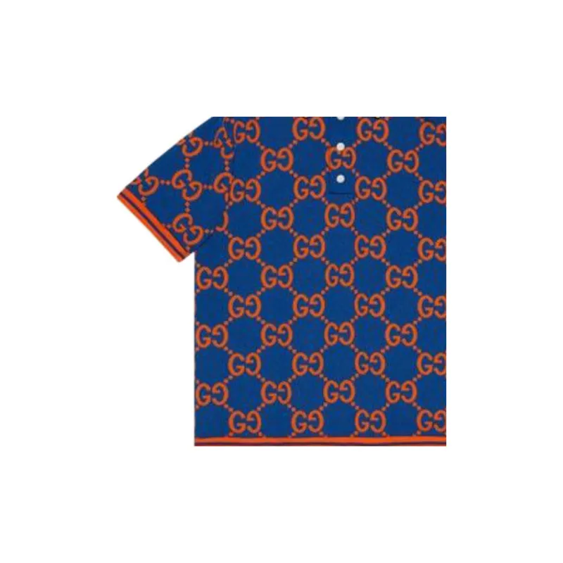 GUCCI Gg Jacquard Polo T Shirt-6
