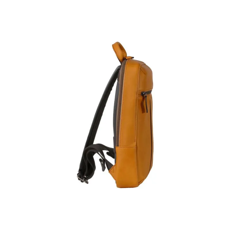 SAMSONITE Cow Leather Backpack Unisex Yellow-3