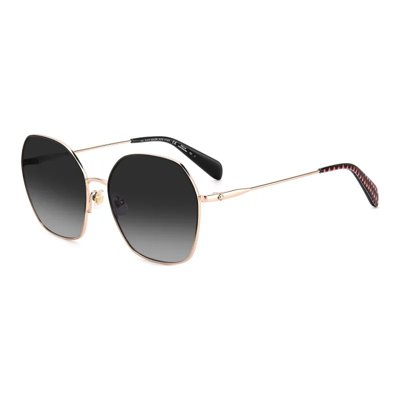 Kate Spade Metal Irregular Shape Sunglasses Women's Gold-0