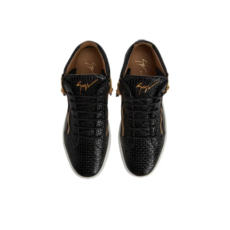 Giuseppe Zanotti Kris Woven leather Sneakers-4