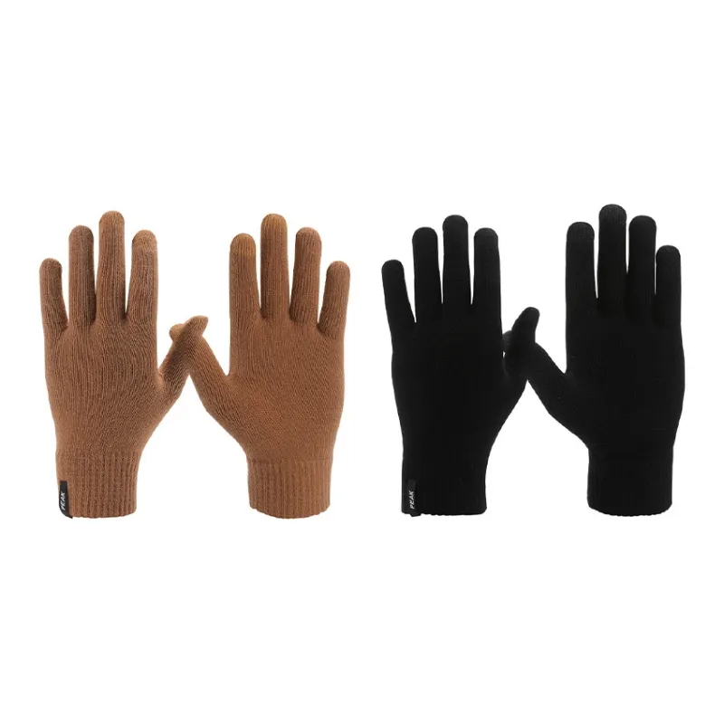 PEAK Acrylic Knit Gloves Unisex Multiple Colors-9