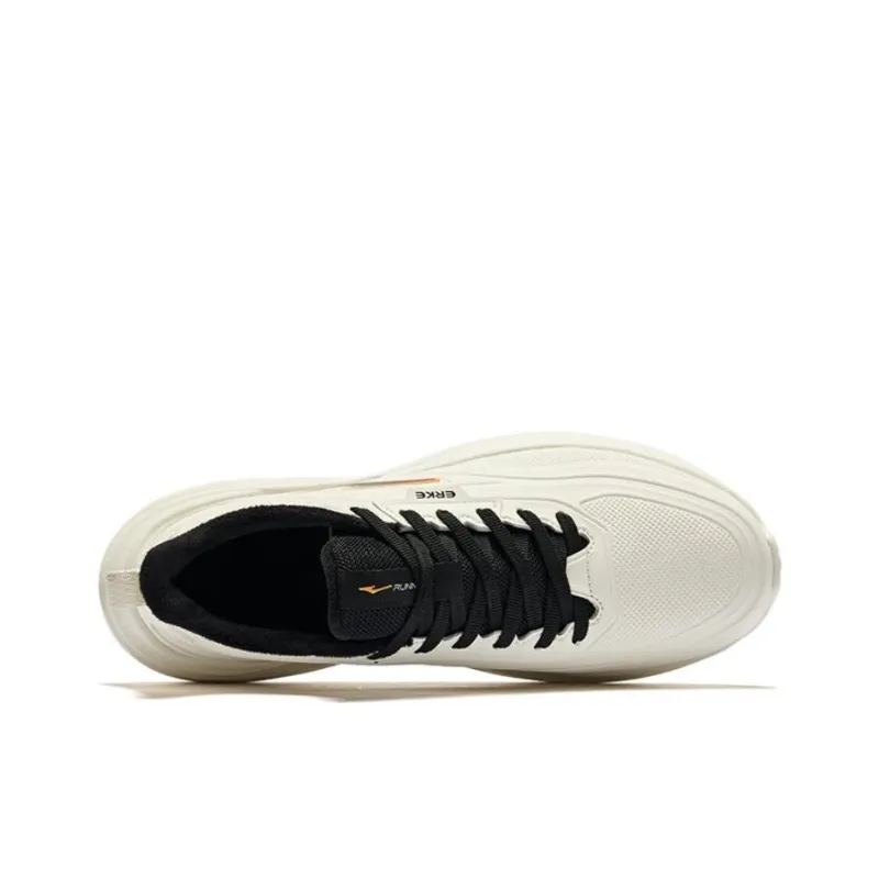 Erke Mingbird 2 Warm And Wear Resistant Low Top Running Shoes Men's Microcrystal White/Jet Black-3
