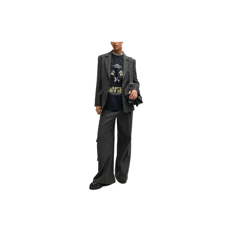 HUGO BOSS Wide leg Cargo Trousers-1