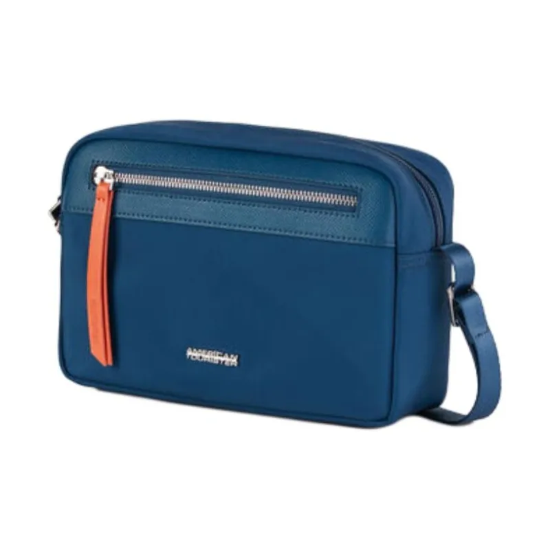 AMERICAN TOURISTER Fabric Crossbody Bag Small Size Women's Marine Blue-1