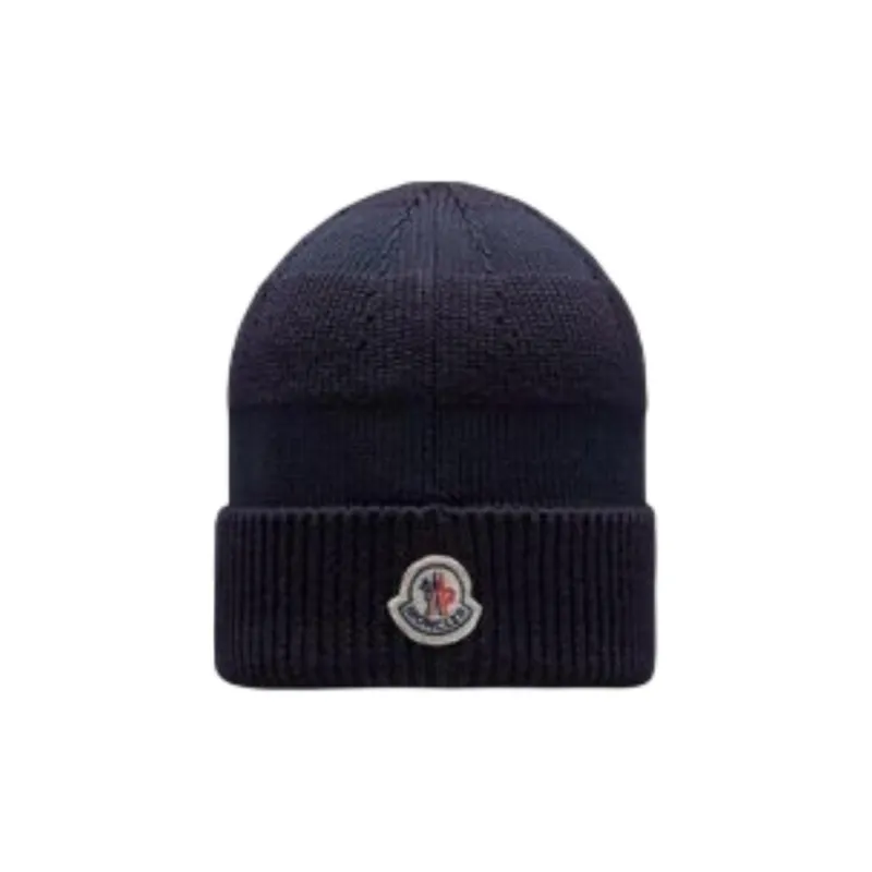 Moncler Nylon Beanies Men's Night Blue-1