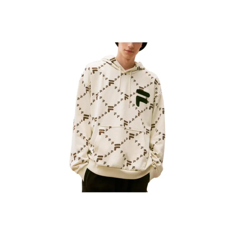 FILA FUSION Sweatshirts Unisex Antique White Imitation-2