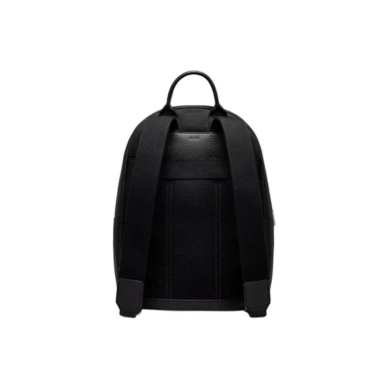 Ecco Cow Leather Backpack Large Size Unisex Black-2