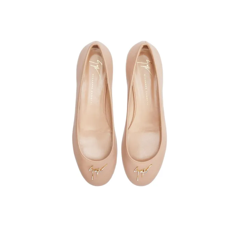 Giuseppe Zanotti Riziana Logo embellished Ballerina Shoes Women's-3