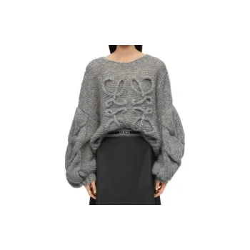 LOEWE Anagram Sweater 'Grey Melange'