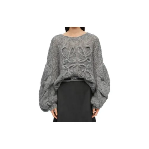 LOEWE Anagram Sweater 'Grey Melange'