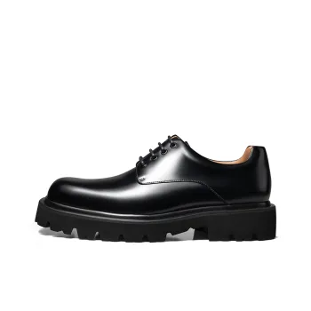 THOM WILLS Cleanfit Shiny Big Head Derby Shoes Casual Shoes 4cm Men's Black
