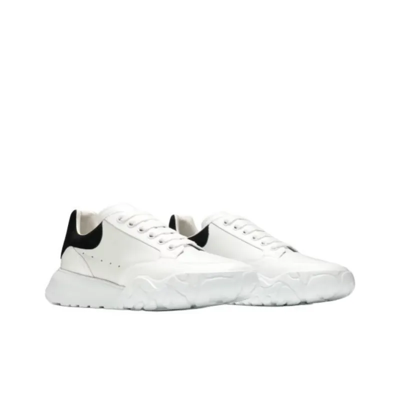 Alexander McQueen Oversized Court Trainer White Black-2
