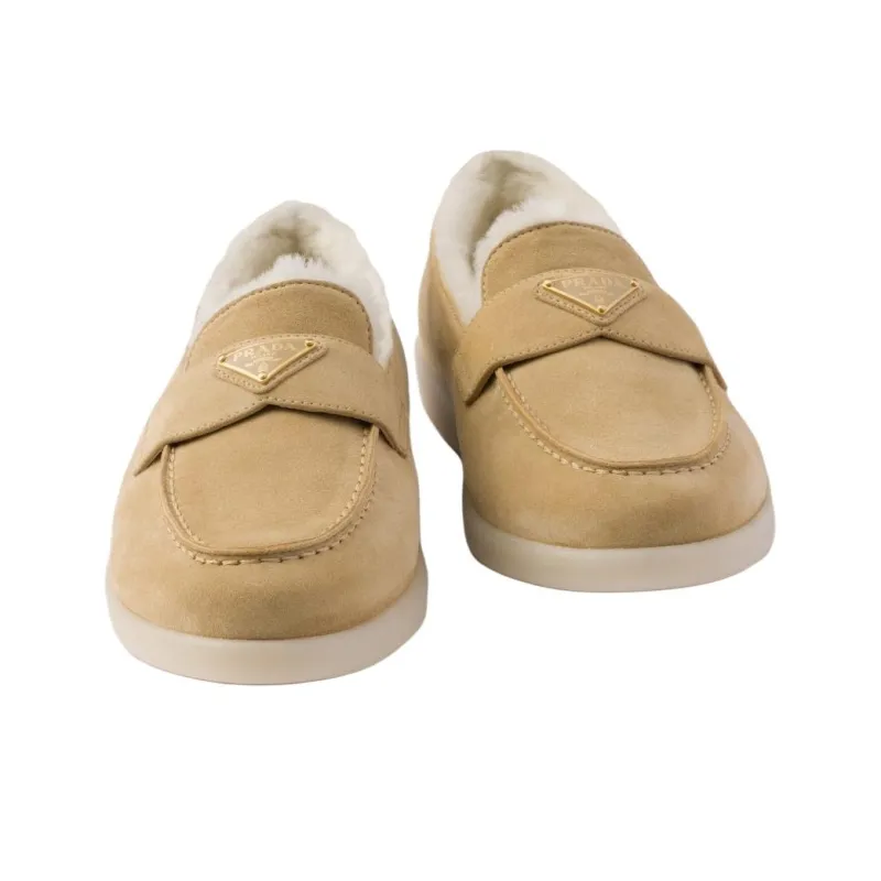 PRADA Loafers Women's Beige-3