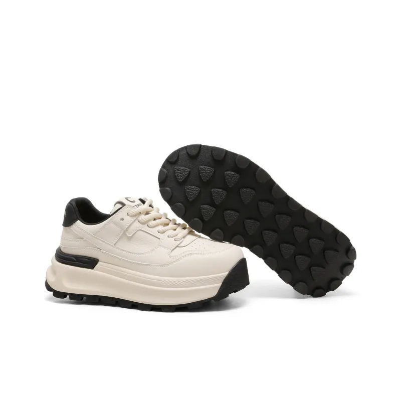 C°BANNER Support Low Top Chunky Sneakers Beige-4