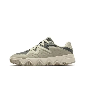 Erke Slip Resistant Lightweight Height Increasing Low Top Skateboard Shoes Men's Ash Green Turquoise Tea Brown