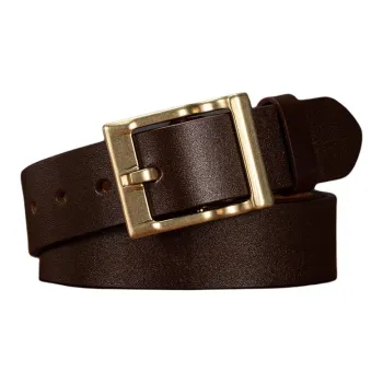 JEANSWEST Cow Leather Belts Men's Width  3.8cm