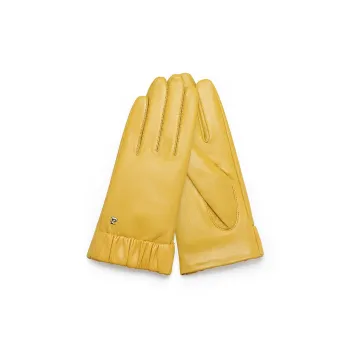 PIERRE CARDIN Sheepskin Gloves Women's Yellow