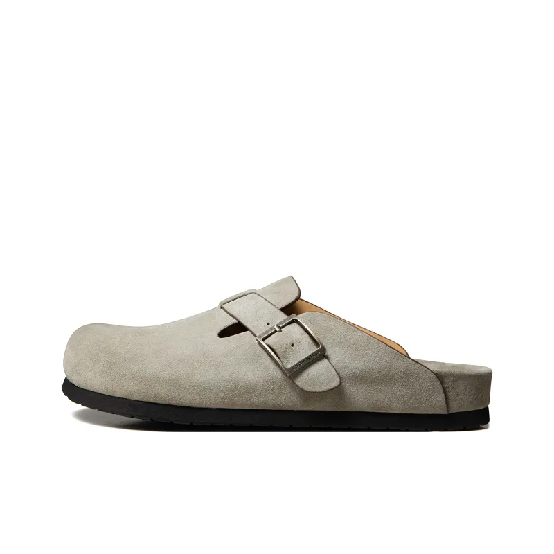 THOM WILLS Slide Slippers Men Greige/Khaki-0