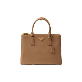 PRADA Galleria Killer Bag Saffiano Leather Shoulder Bag Crossbody Bag Handbag Large Size Women's Neutral Color