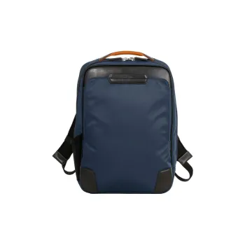 SAMSONITE Recycled Polyester Backpack Medium Size Unisex Marine Blue With Orange Accents
