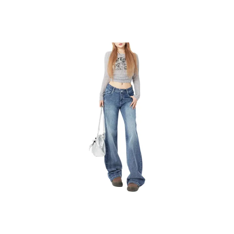 Concubine Zhu Jeans Women's Light Blue-1