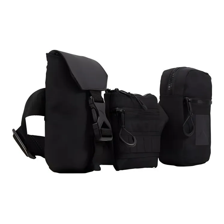 Jordan Nylon One Shoulder Crossbody Fanny Pack Regular Unisex Jet Black-1