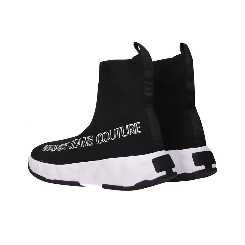VERSACE JEANS Versace High Top Sports Casual Shoes Women's Black-2
