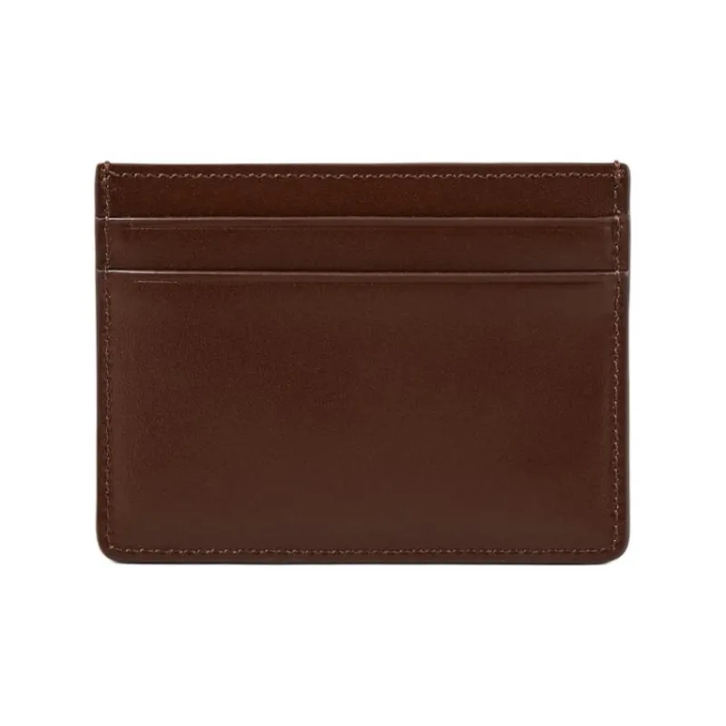 Sandro Cow Leather Card Holder Mini Men's Brown Yellow-2