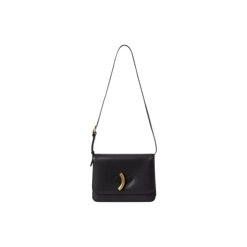 Little Liffner Cow Leather Shoulder Bag Crossbody Bag Small Size Women's Black-0