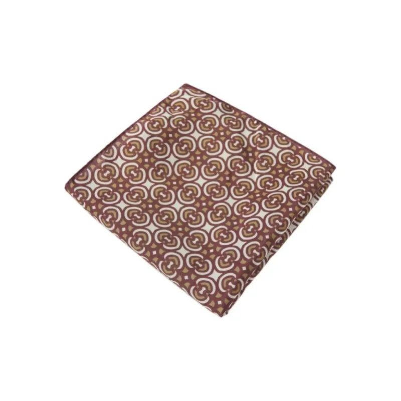LARDINI Cotton Silk Scarves Unisex Russet-1