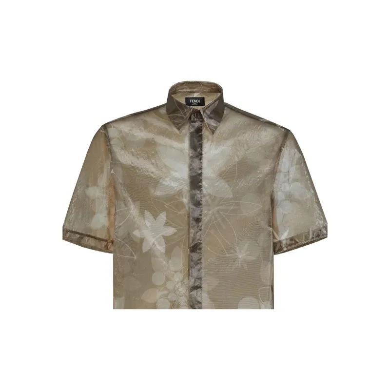 FENDI Shirts Men Green-2