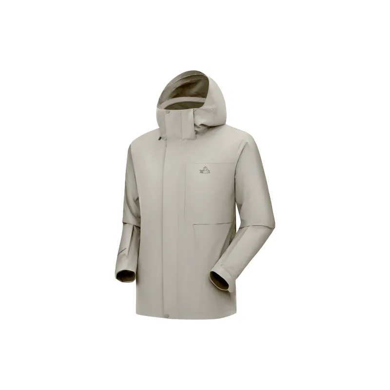 PELLIOT Water Resistant Windproof Breathable Warm Detachable Windbreaker Jacket Men's-9