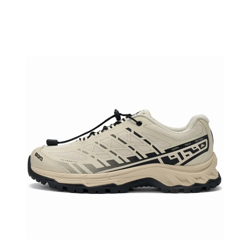 Kappa Wear-Resistant Slip-Resistant Low-Top Running Shoes Men's White Black-1