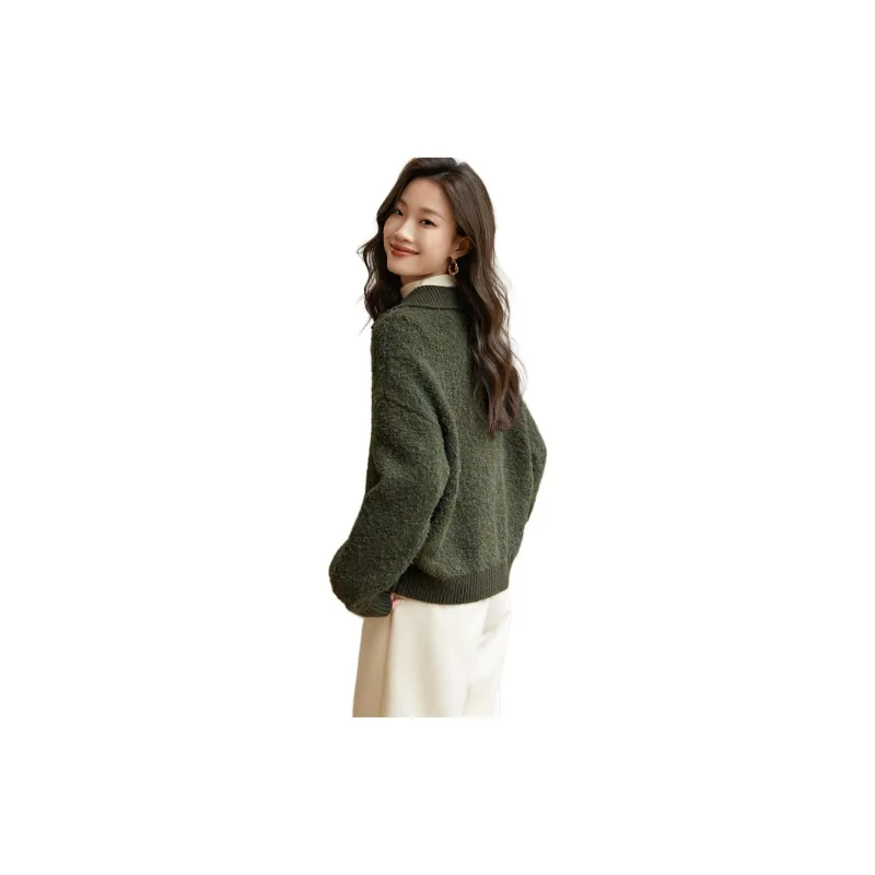 Mo Han Yi Mei Sweater Women's Green-1