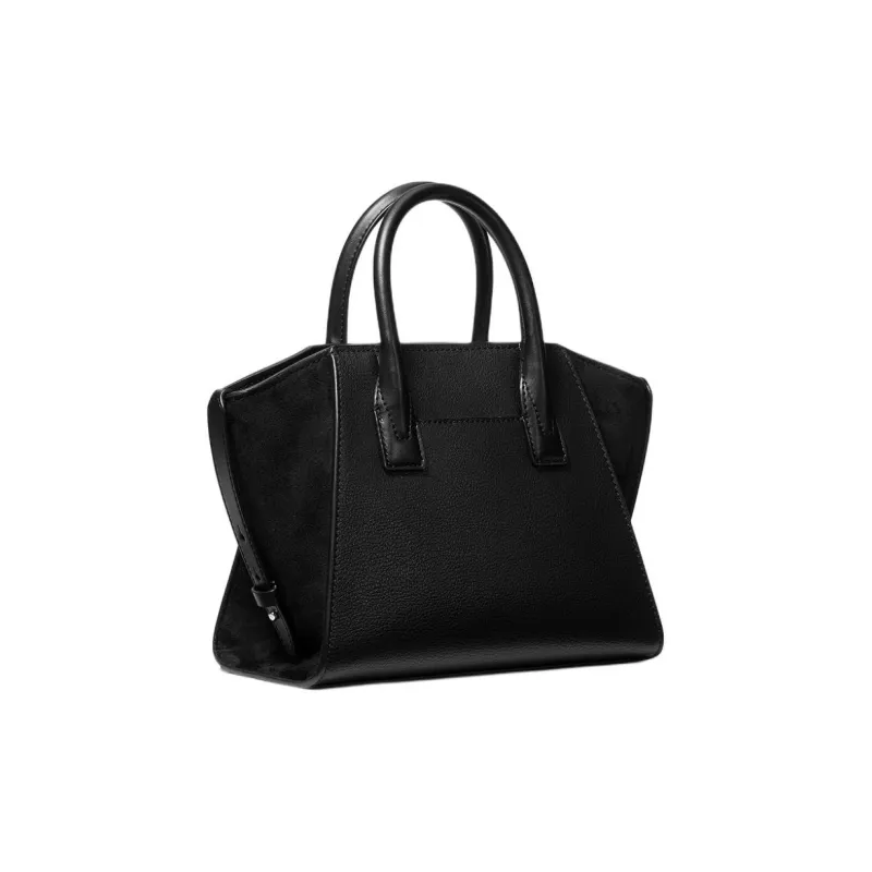 MICHAEL KORS Avril Cow Leather Handbag Shoulder Bag Crossbody Bag Small Size Women's Black-5