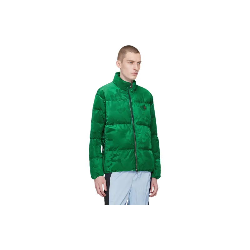 Bape Tonal Solid Camo Puffer Down Jacket-3