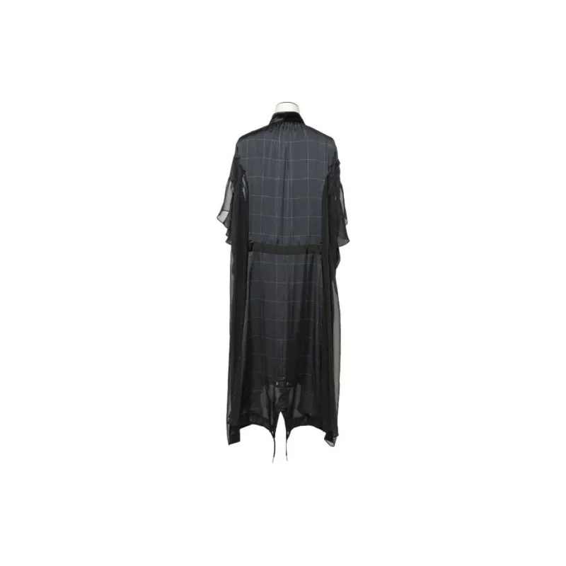 Sacai Windowpane Print Dress-1
