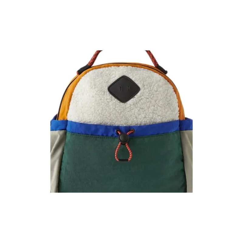 ZARA Polyester Backpack Regular Men's Green & Multicolor-3