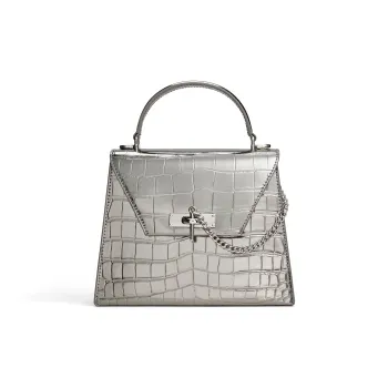 CHARLES&KEITH PU Handbag Trumpets Women's Tin Gray