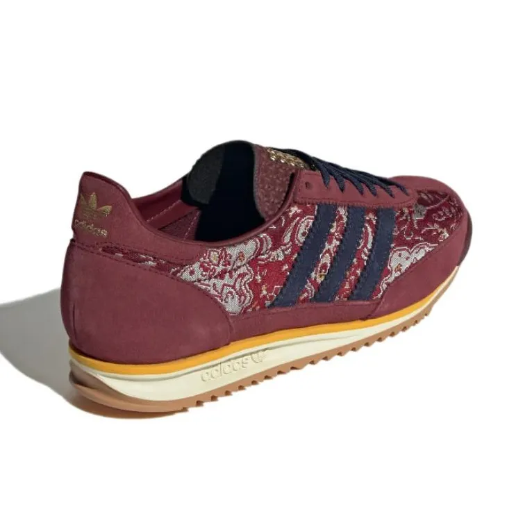 Adidas Sl 72 Og Shadow Red Maroon Bright Gold Women's-2
