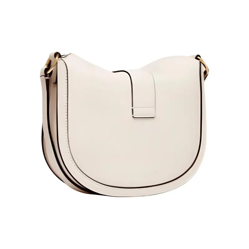 MICHAEL KORS Gabby Artificial Leather Shoulder Bag, Crossbody Bag Trumpets Women's White-1