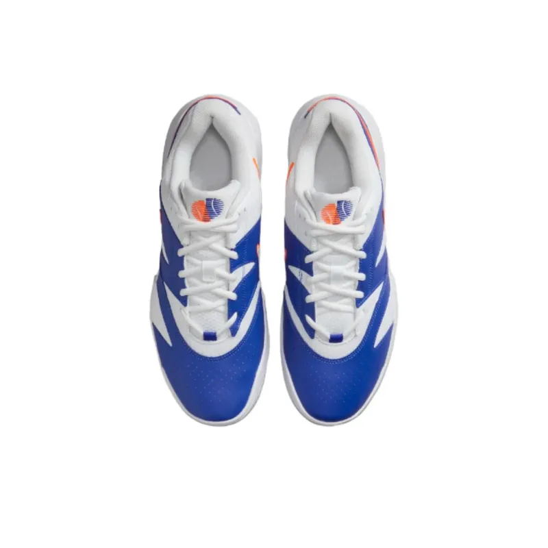 Nike Court Lite 4 Abrasion Resistant Low Top Tennis Shoes Unisex Gray Blue-3